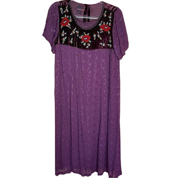 Vintage April Cornell Maxi Dress - Picture 1 of 12